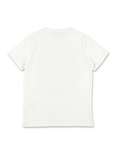 T-shirt In Jersey Di Cotone Bianco