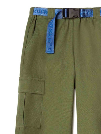 Pantaloni Cargo Con Cintura Con Logo