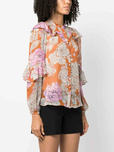 Blusa Con Stampa Floreale