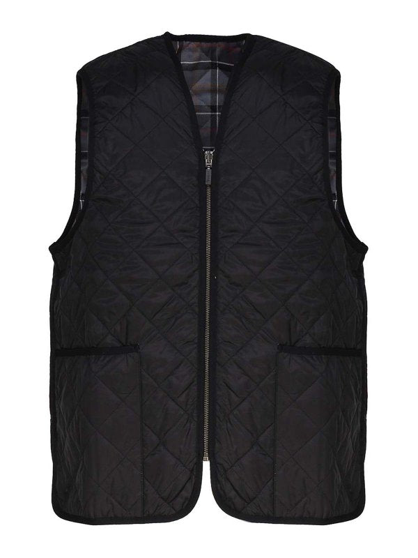 Gilet Trapuntato/fodera Con Zip