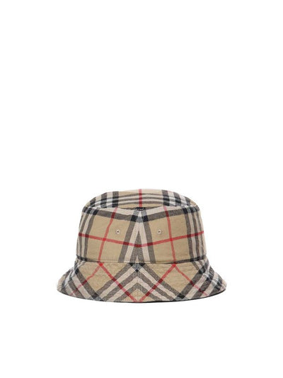 Cappello Bucket  Con Motivo Vintage Check