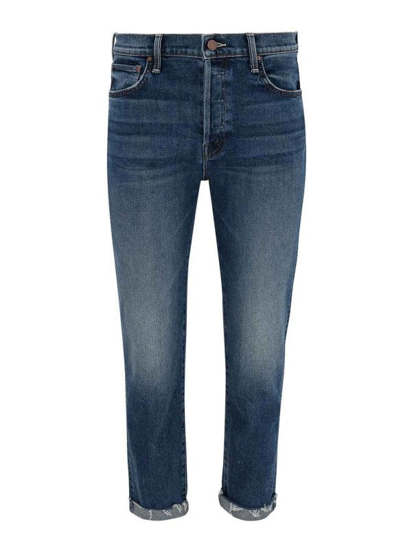 Jeans In Denim Tagliati