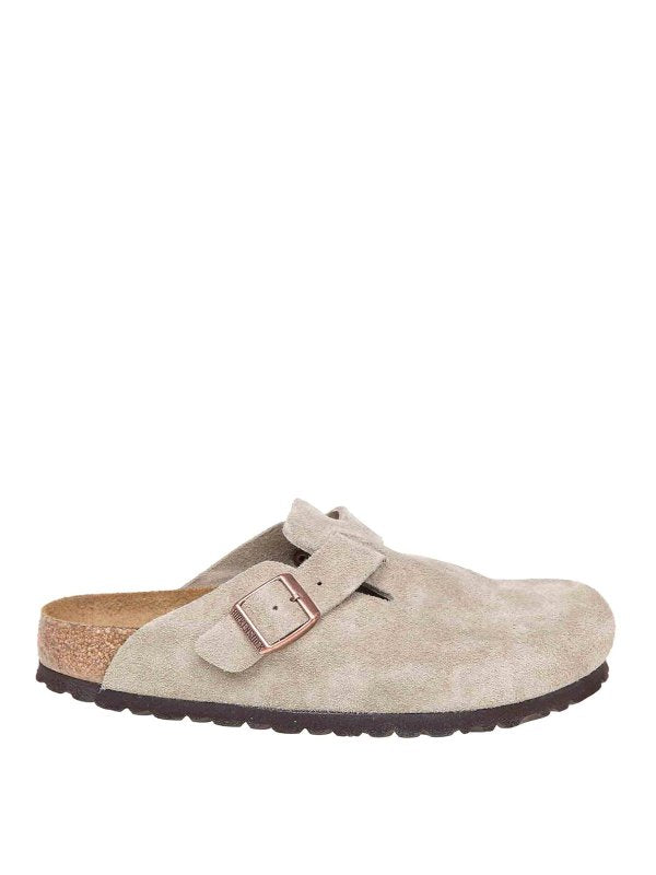 Sabot Boston Sfb In Pelle Scamosciata  Taupe