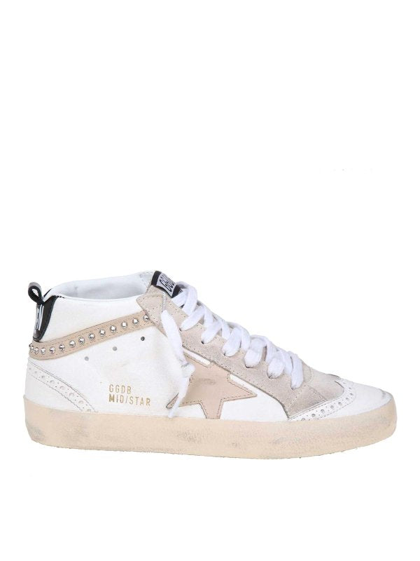 Sneakers Mid Star Con Cristalli Applicati