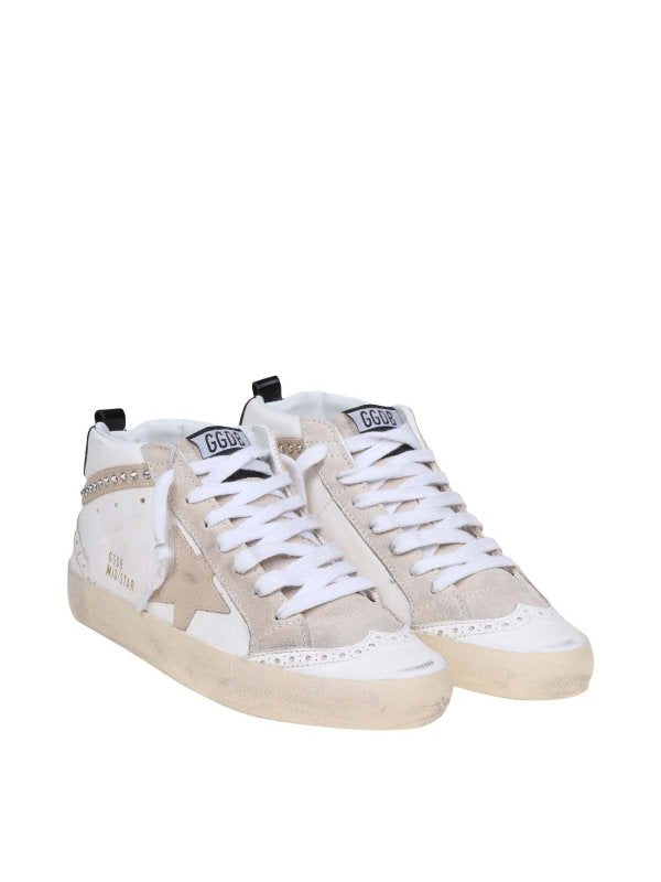 Sneakers Mid Star Con Cristalli Applicati