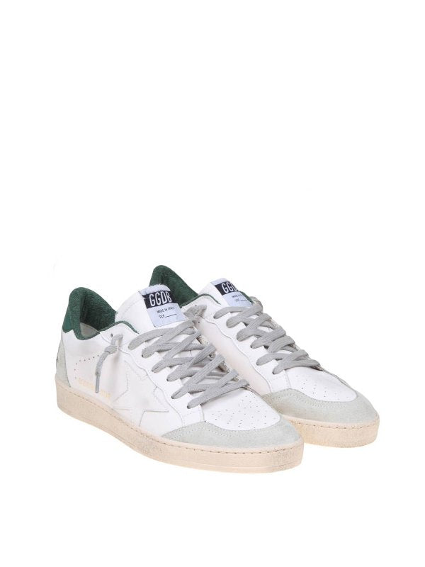 Ballstar Sneakers In Pelle  Bianco E Verde