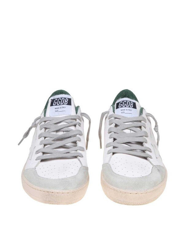 Ballstar Sneakers In Pelle  Bianco E Verde