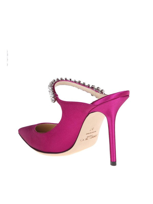 Mule Bing 100 In Raso Colore Boysenberry