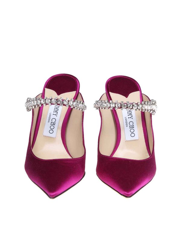 Mule Bing 100 In Raso Colore Boysenberry