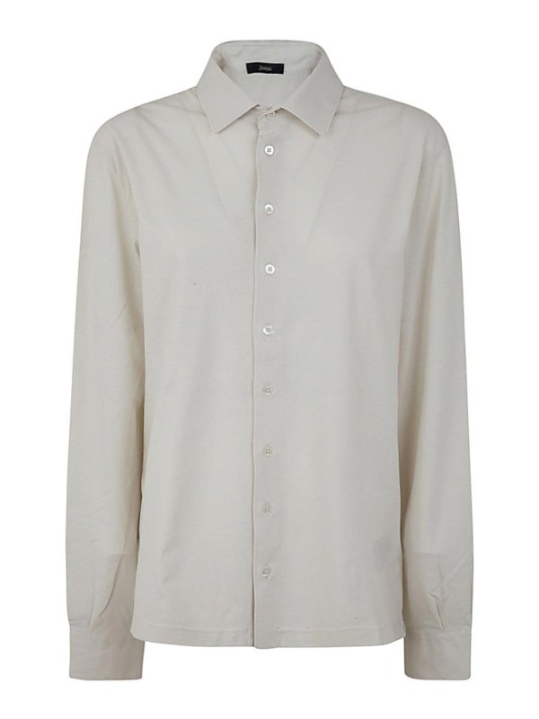 Camicia In Crepe De Chine