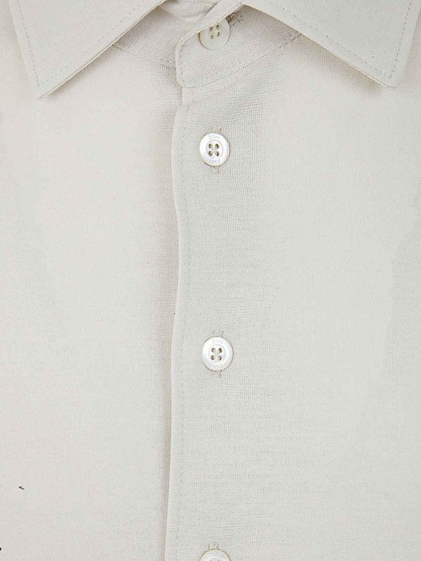 Camicia In Crepe De Chine