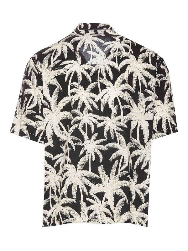 Camicia Con Palme All-over