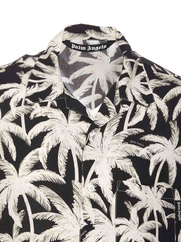 Camicia Con Palme All-over