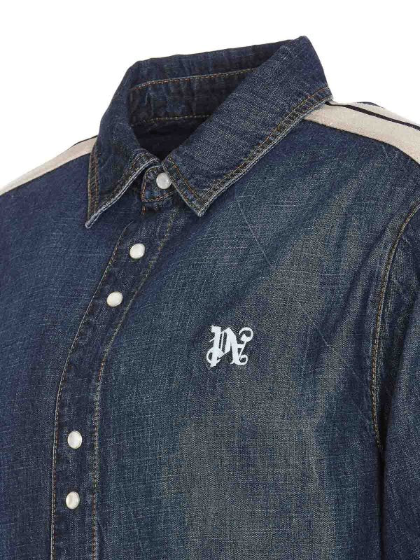 Giacca Sportiva In Denim Con Monogramma