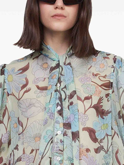 Camicia Con Stampa Floreale