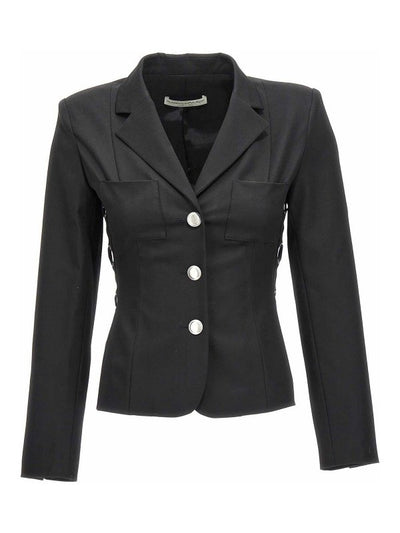 Giacca Blazer Monopetto Con Lacci