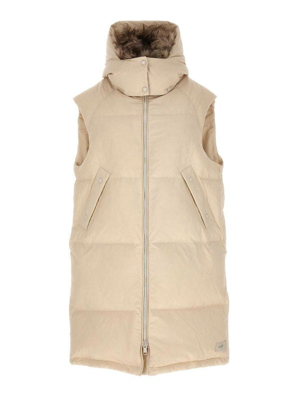 Gilet Con Inserto In Pile Lungo