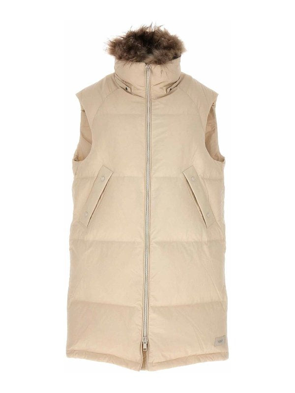 Gilet Con Inserto In Pile Lungo