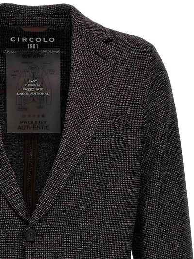 Occhio Di Pernice Wool Blazer