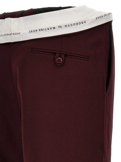 Pantaloni Sartoriali Con Cintura Arrotolata