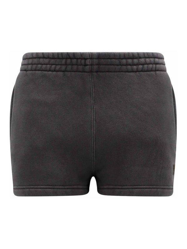 Shorts Essenziali In Spugna Con Logo