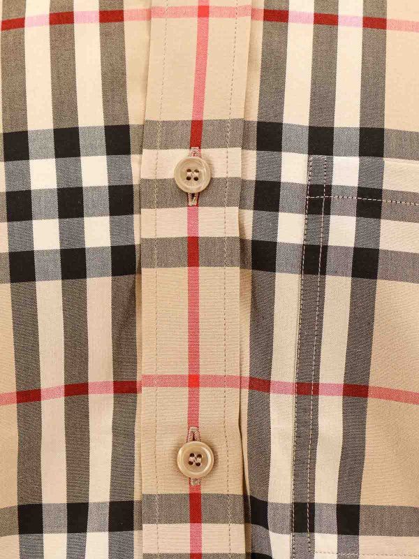 Camicia In Cotone Con Motivo Check