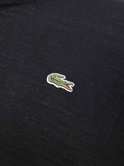 Maglia In Lana Con Patch Lacoste Frontale