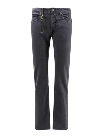 Pantaloni In Cotone Stretch Con Logo