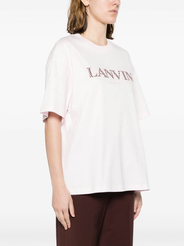 T-shirt In Cotone Logata