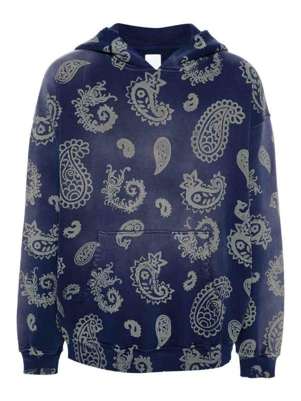 Felpa In Cotone Con Stampa Paisley