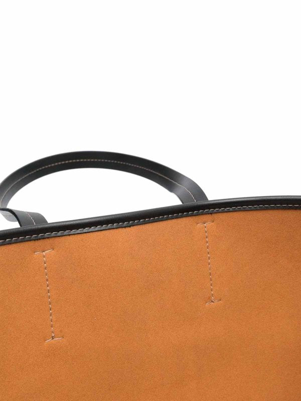 Borsa Tote In Te Con Logo