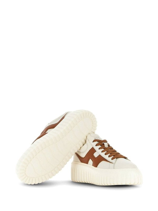 Sneaker In Pelle Con Strisce H