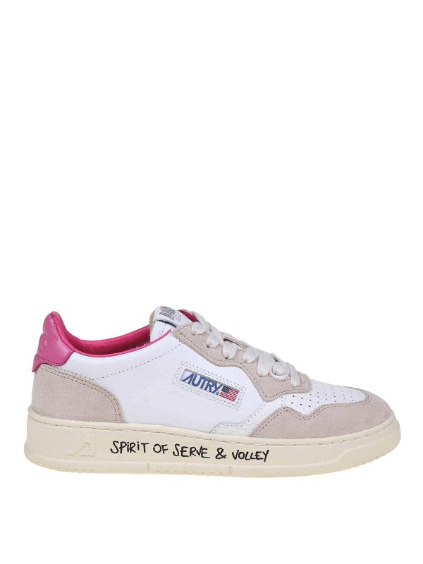 Sneakers In Pelle E Camoscio