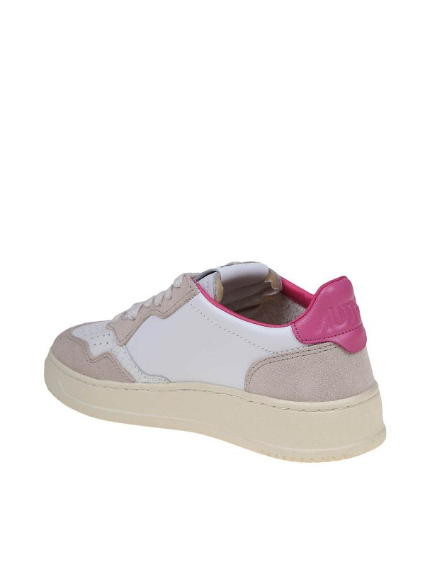 Sneakers In Pelle E Camoscio