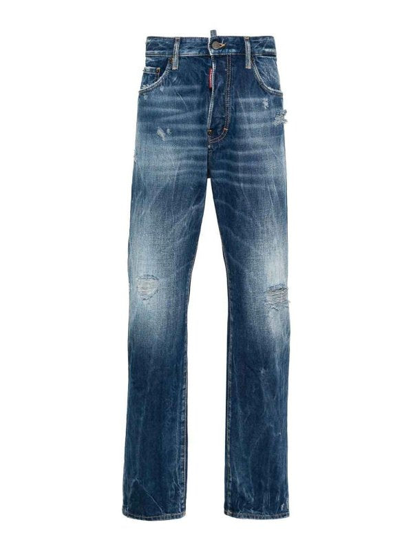 Jeans 642 A Gamba Dritta Effetto Consumato