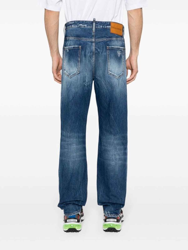 Jeans 642 A Gamba Dritta Effetto Consumato