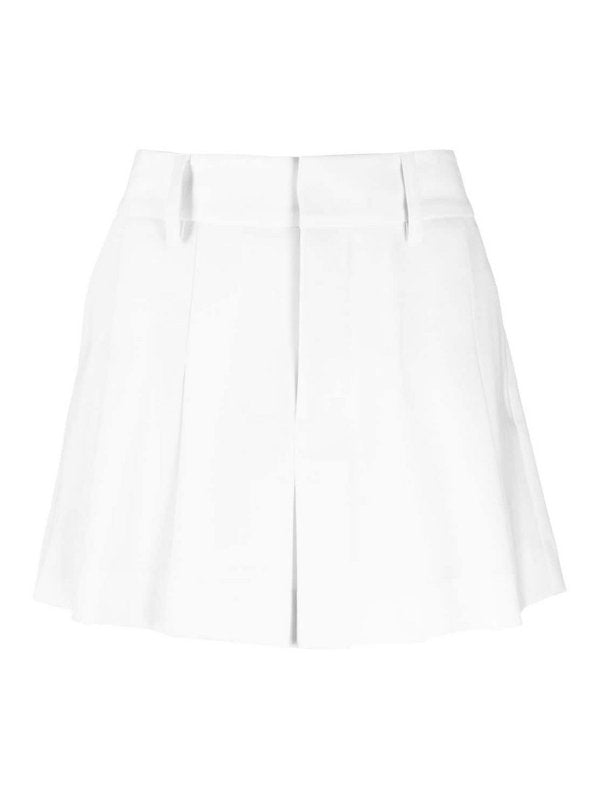 Plisse Mid-rise Mini Skirt