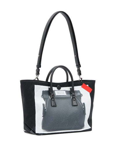 Borsa Tote Micro 5ac Trompe Loeil