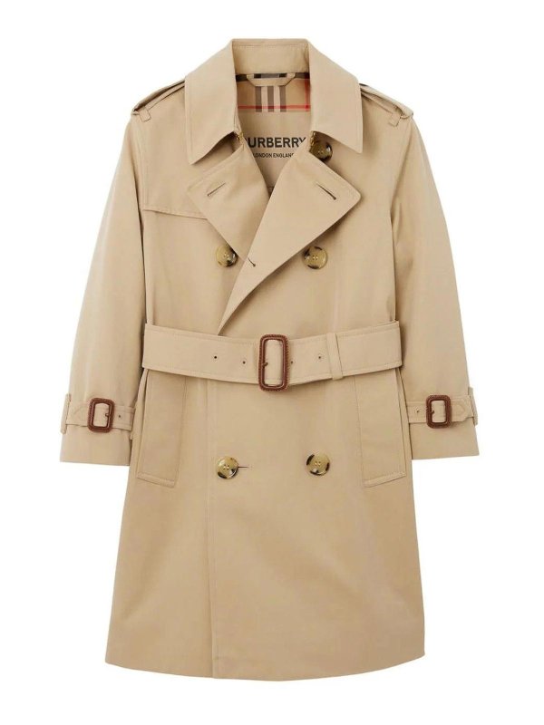 Trench Mayfair In Tela Di Cotone Beige