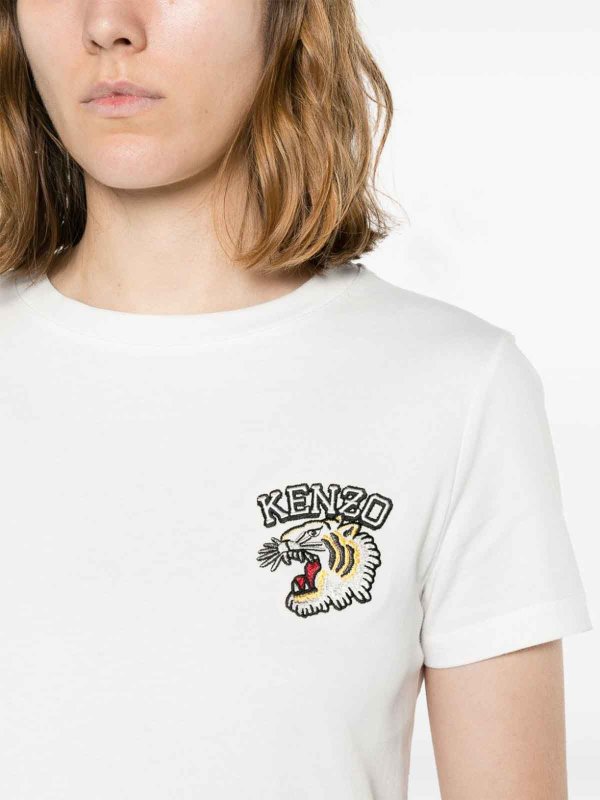 T-shirt Con Motivo Testa Di Tigre