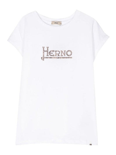 T-shirt Con Logo Borchiato