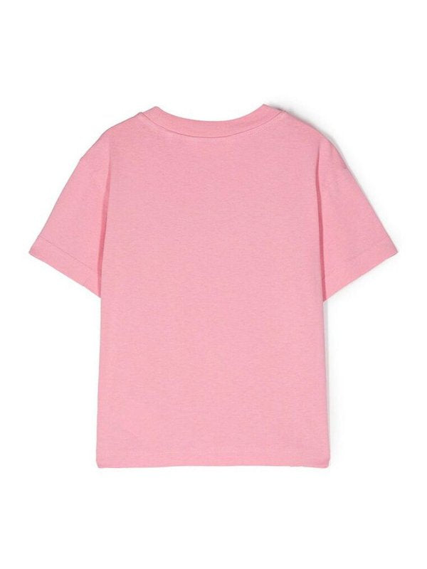 T-shirt Rosa Con Stampa Logo