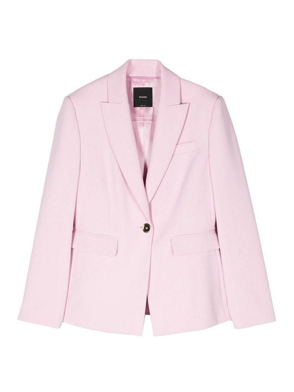 Blazer In Crepe Rosa Chiaro