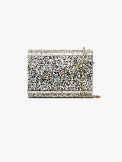 Pochette Con Dettagli Glitter Champagne