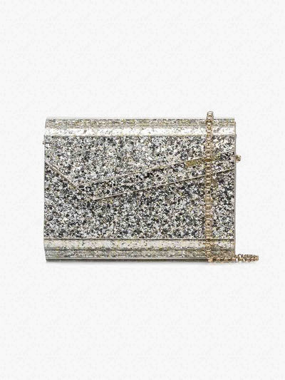 Pochette Con Dettagli Glitter Champagne