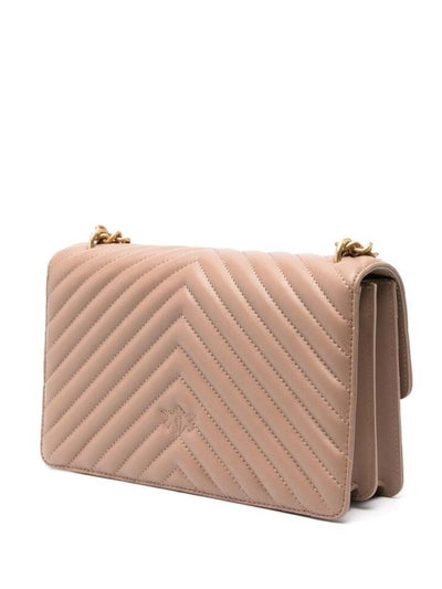 Borsa A Grana Liscia Beige