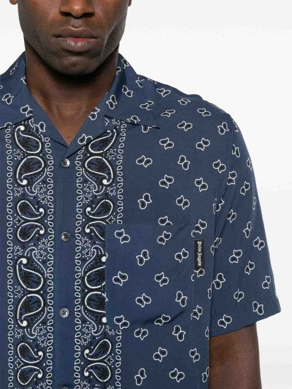 Camicia Da Bowling Con Stampa Paisley