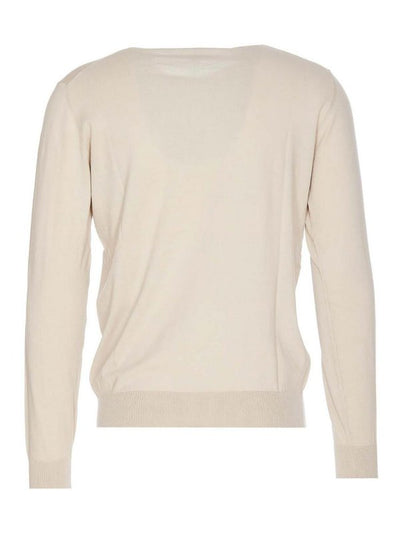 Maglione Beige Girocollo