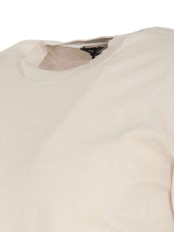 Maglione Beige Girocollo