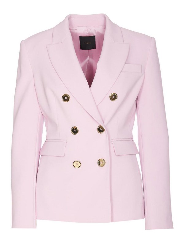 Blazer Rosa Granato Con Doppiopetto